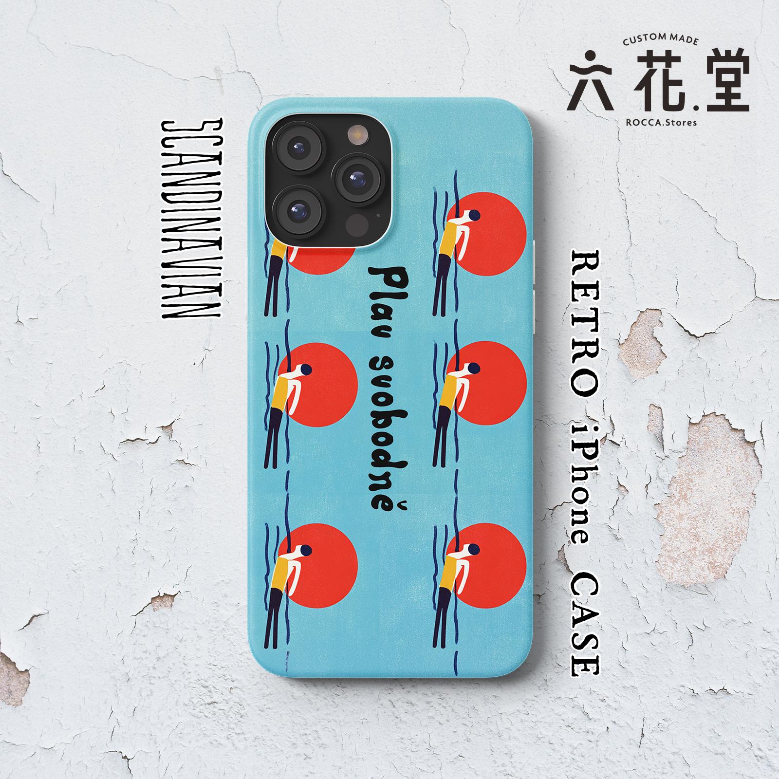 0100-iPhone全シリーズ対応☆【 北欧×チェコ×レトロ マッチラベル / マッチ箱】名入れ可能オリジナルケース♪