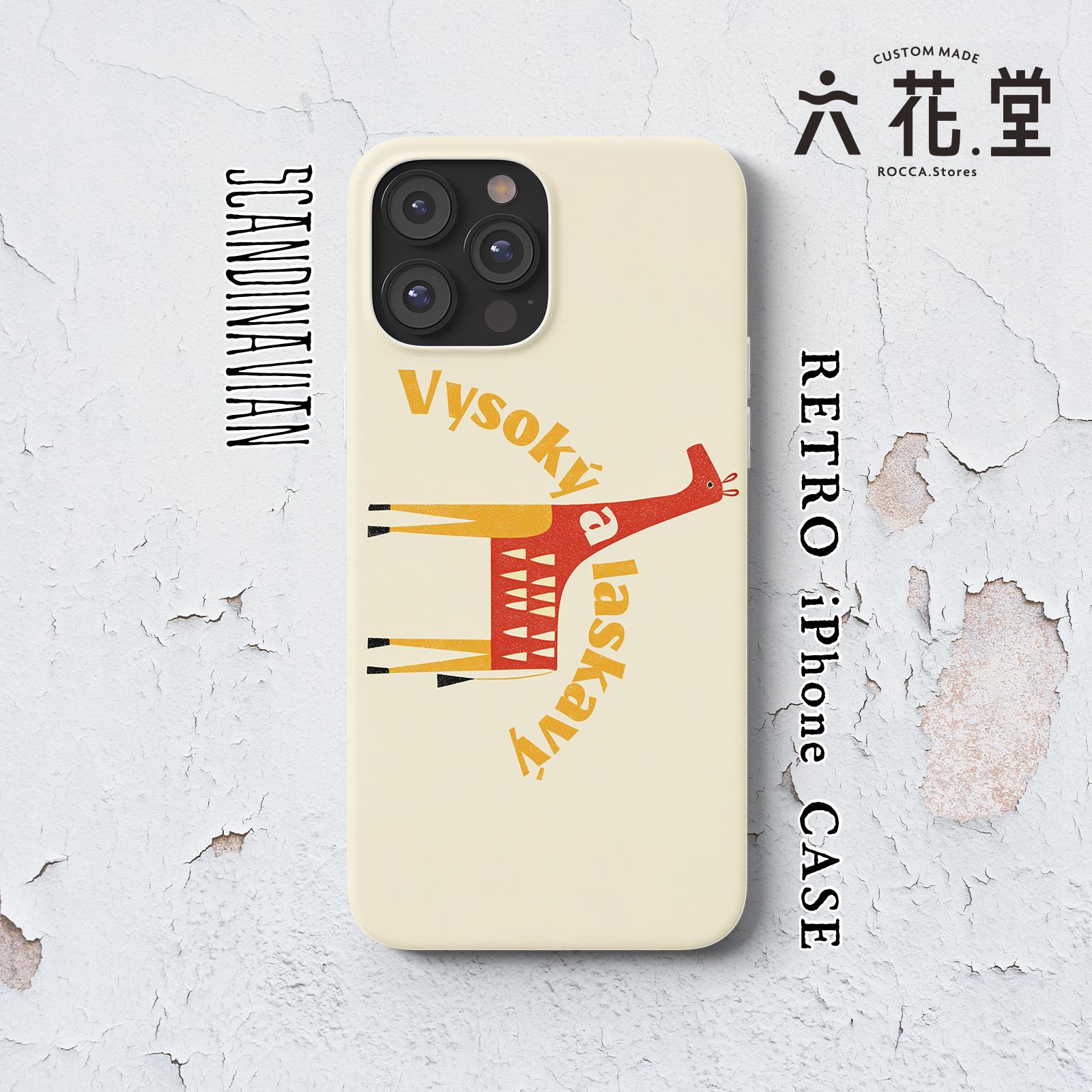 093-iPhone全シリーズ対応☆【 北欧×チェコ×レトロ マッチラベル / マッチ箱】名入れ可能オリジナルケース♪