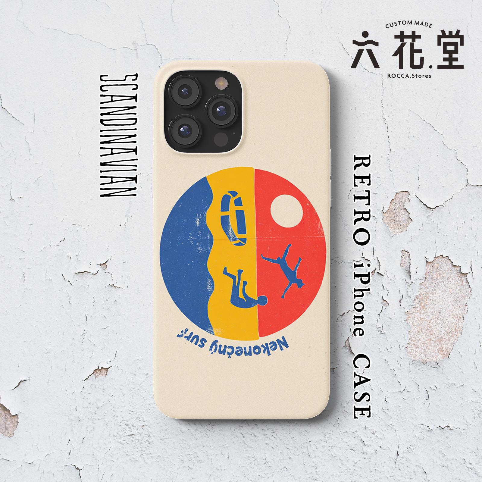 090-iPhone全シリーズ対応☆【 北欧×チェコ×レトロ マッチラベル / マッチ箱】名入れ可能オリジナルケース♪