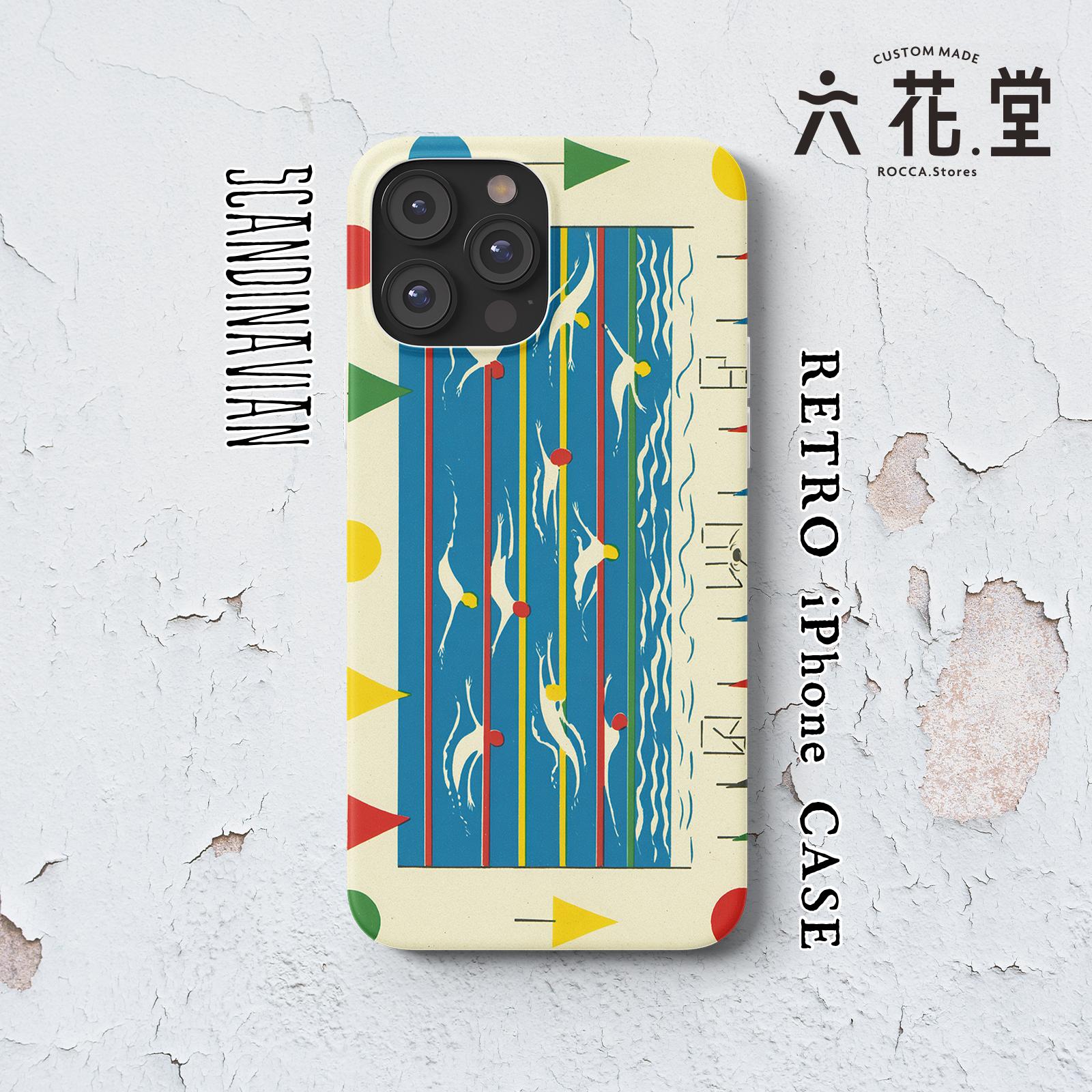 089-iPhone全シリーズ対応☆【 北欧×チェコ×レトロ マッチラベル / マッチ箱】名入れ可能オリジナルケース♪