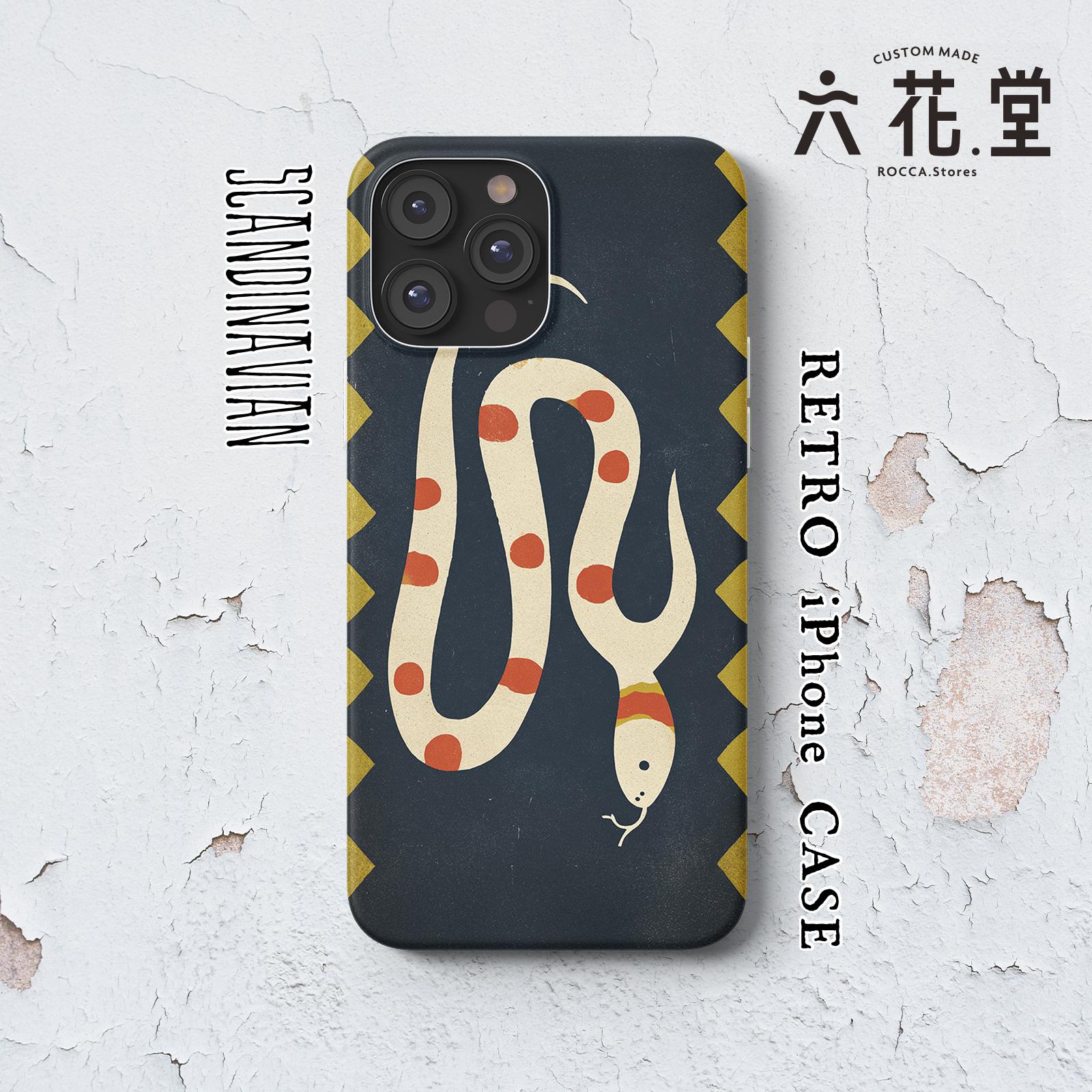 081-iPhone全シリーズ対応☆【 北欧×チェコ×レトロ マッチラベル / マッチ箱】名入れ可能オリジナルケース♪1枚目の画像