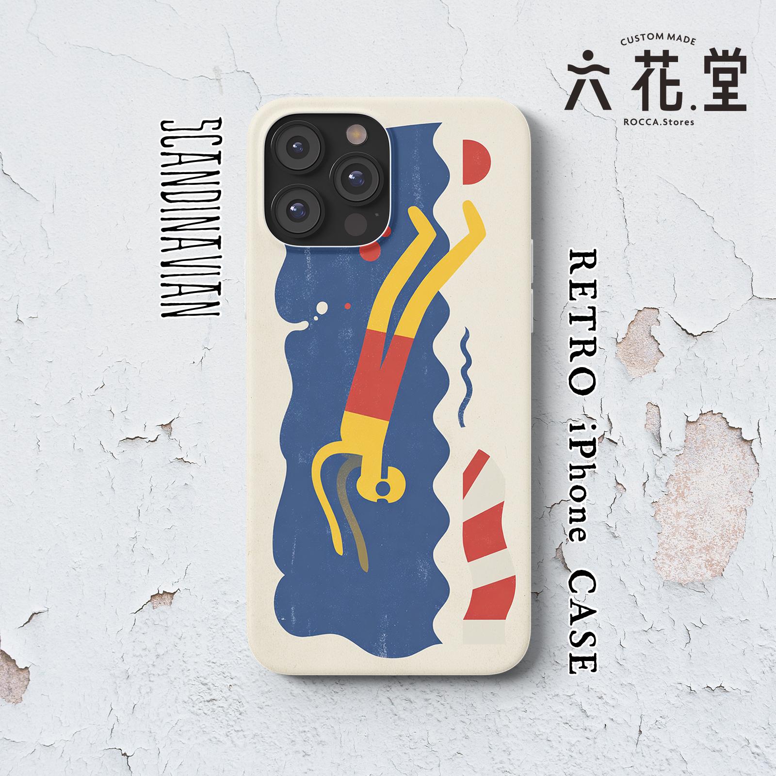 080-iPhone全シリーズ対応☆【 北欧×チェコ×レトロ マッチラベル / マッチ箱】名入れ可能オリジナルケース♪1枚目の画像