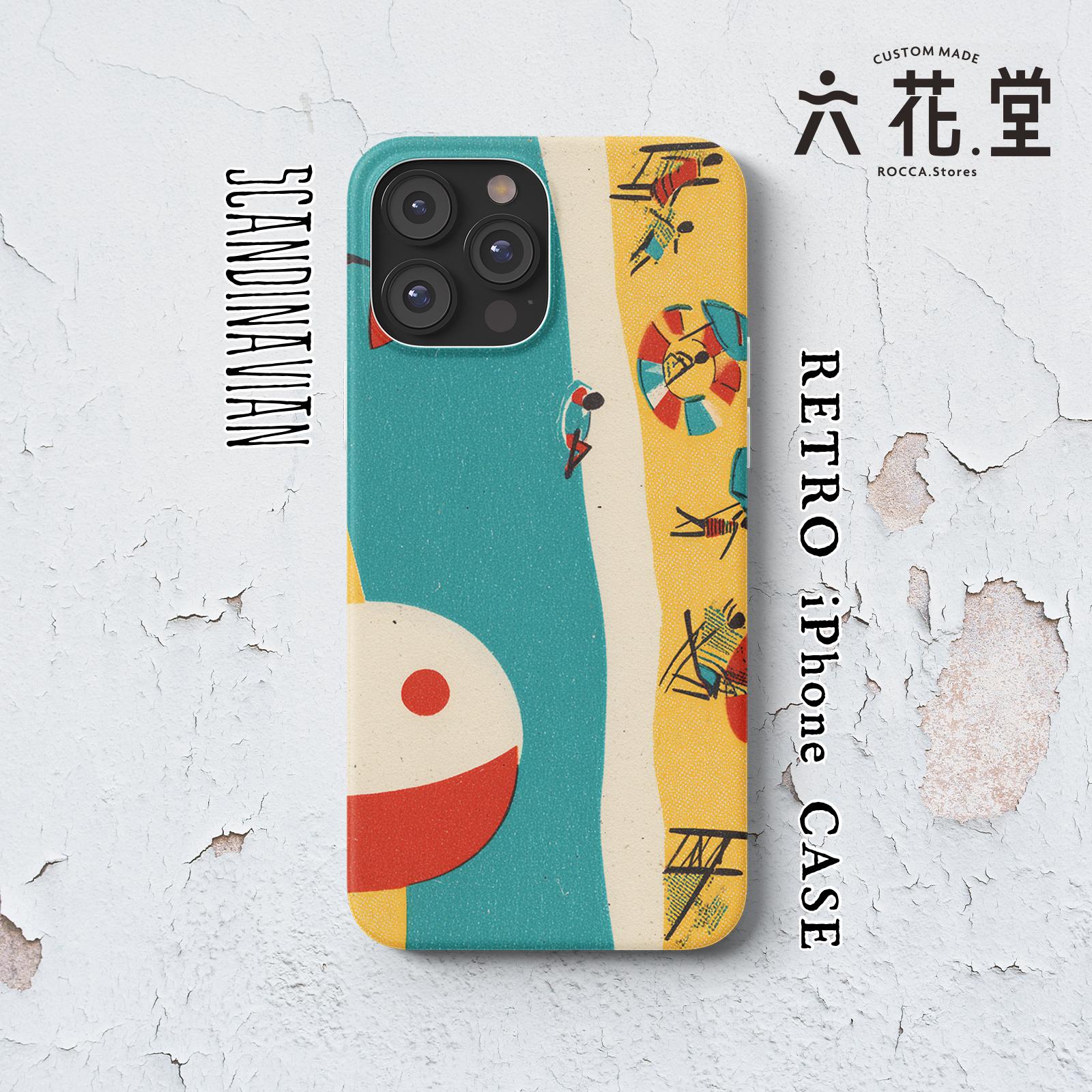076-iPhone全シリーズ対応☆【 北欧×チェコ×レトロ マッチラベル / マッチ箱】名入れ可能オリジナルケース♪1枚目の画像