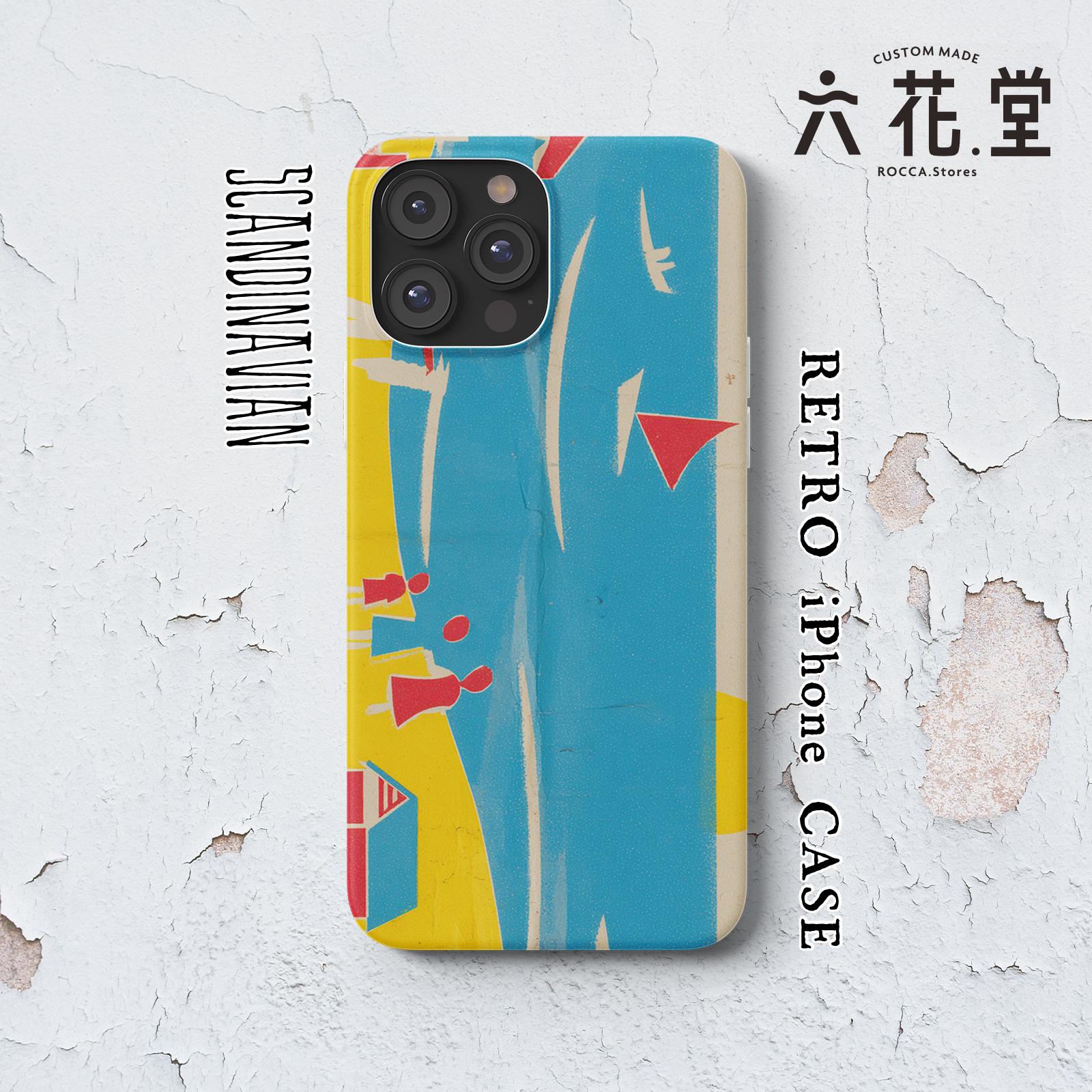 075-iPhone全シリーズ対応☆【 北欧×チェコ×レトロ マッチラベル / マッチ箱】名入れ可能オリジナルケース♪1枚目の画像