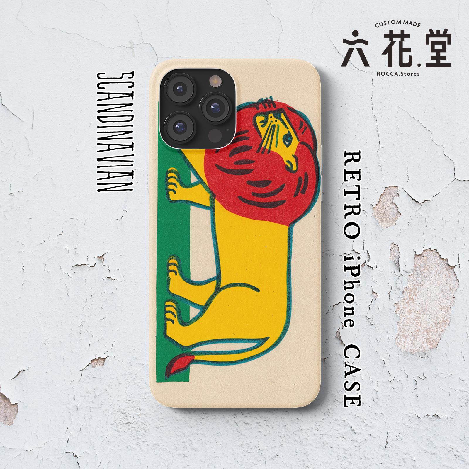 074-iPhone全シリーズ対応☆【 北欧×チェコ×レトロ マッチラベル / マッチ箱】名入れ可能オリジナルケース♪1枚目の画像