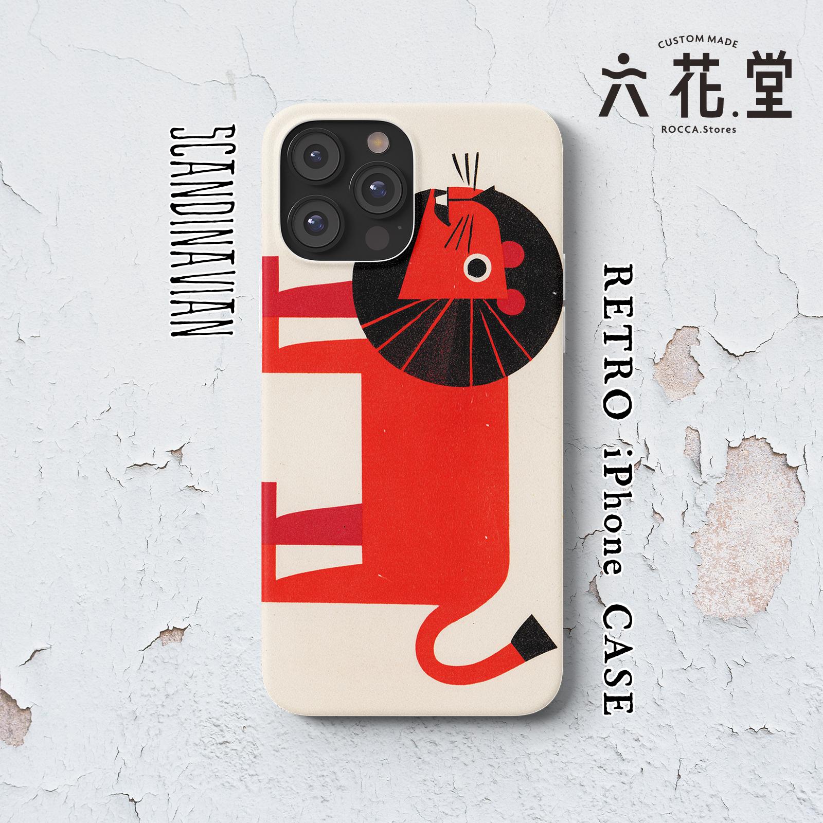 072-iPhone全シリーズ対応☆【 北欧×チェコ×レトロ マッチラベル / マッチ箱】名入れ可能オリジナルケース♪1枚目の画像