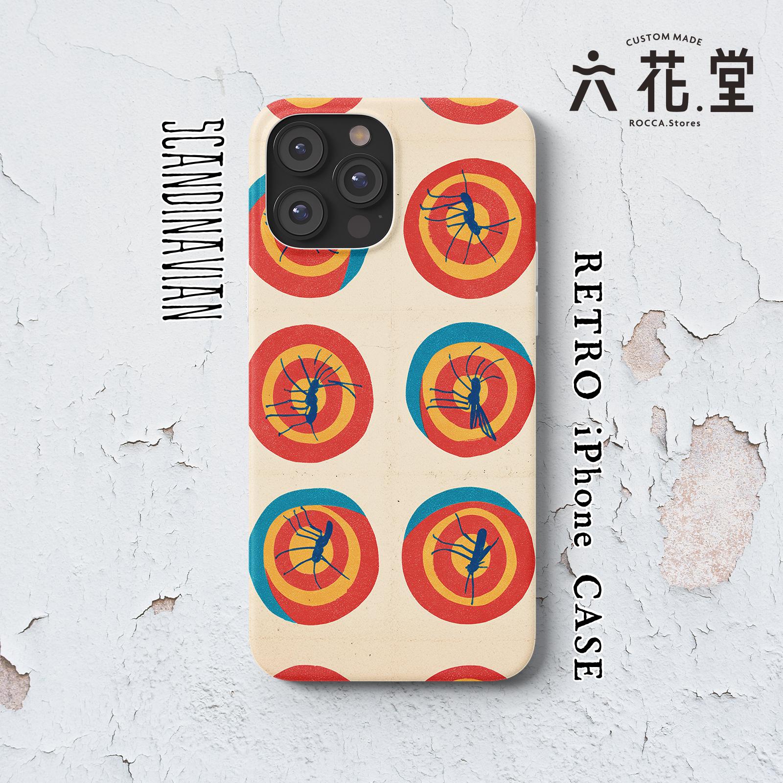 065-iPhone全シリーズ対応☆【 北欧×チェコ×レトロ マッチラベル / マッチ箱】名入れ可能オリジナルケース♪1枚目の画像