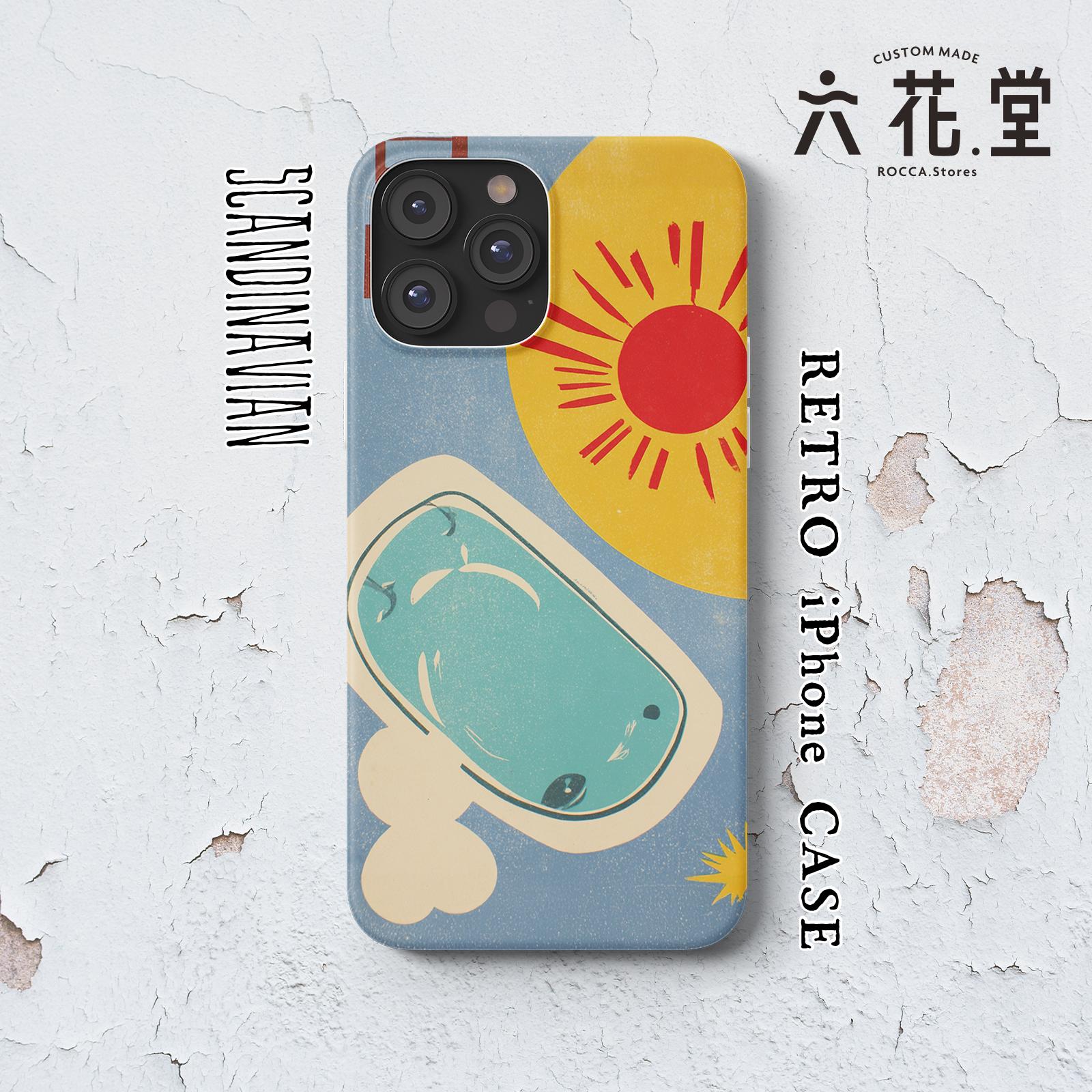 063-iPhone全シリーズ対応☆【 北欧×チェコ×レトロ マッチラベル / マッチ箱】名入れ可能オリジナルケース♪1枚目の画像
