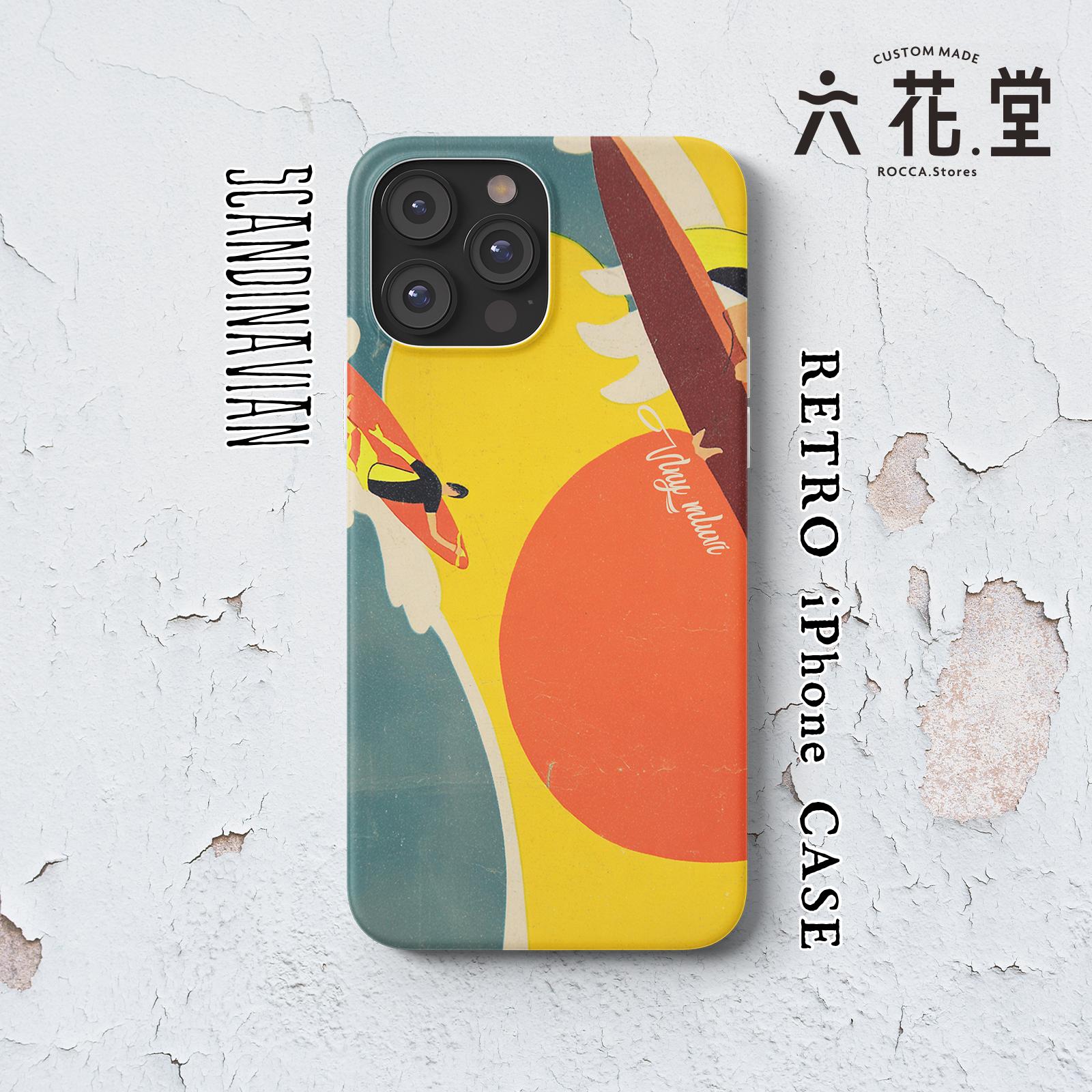 062-iPhone全シリーズ対応☆【 北欧×チェコ×レトロ マッチラベル / マッチ箱】名入れ可能オリジナルケース♪1枚目の画像