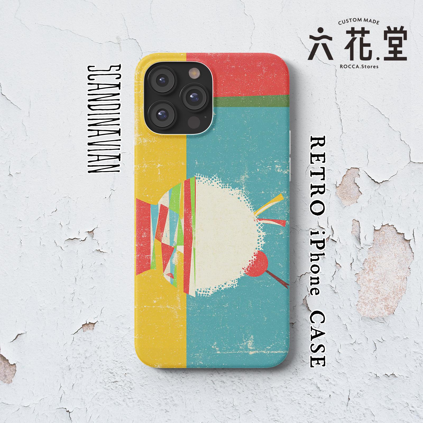 058-iPhone全シリーズ対応☆【 北欧×チェコ×レトロ マッチラベル / マッチ箱】名入れ可能オリジナルケース♪1枚目の画像