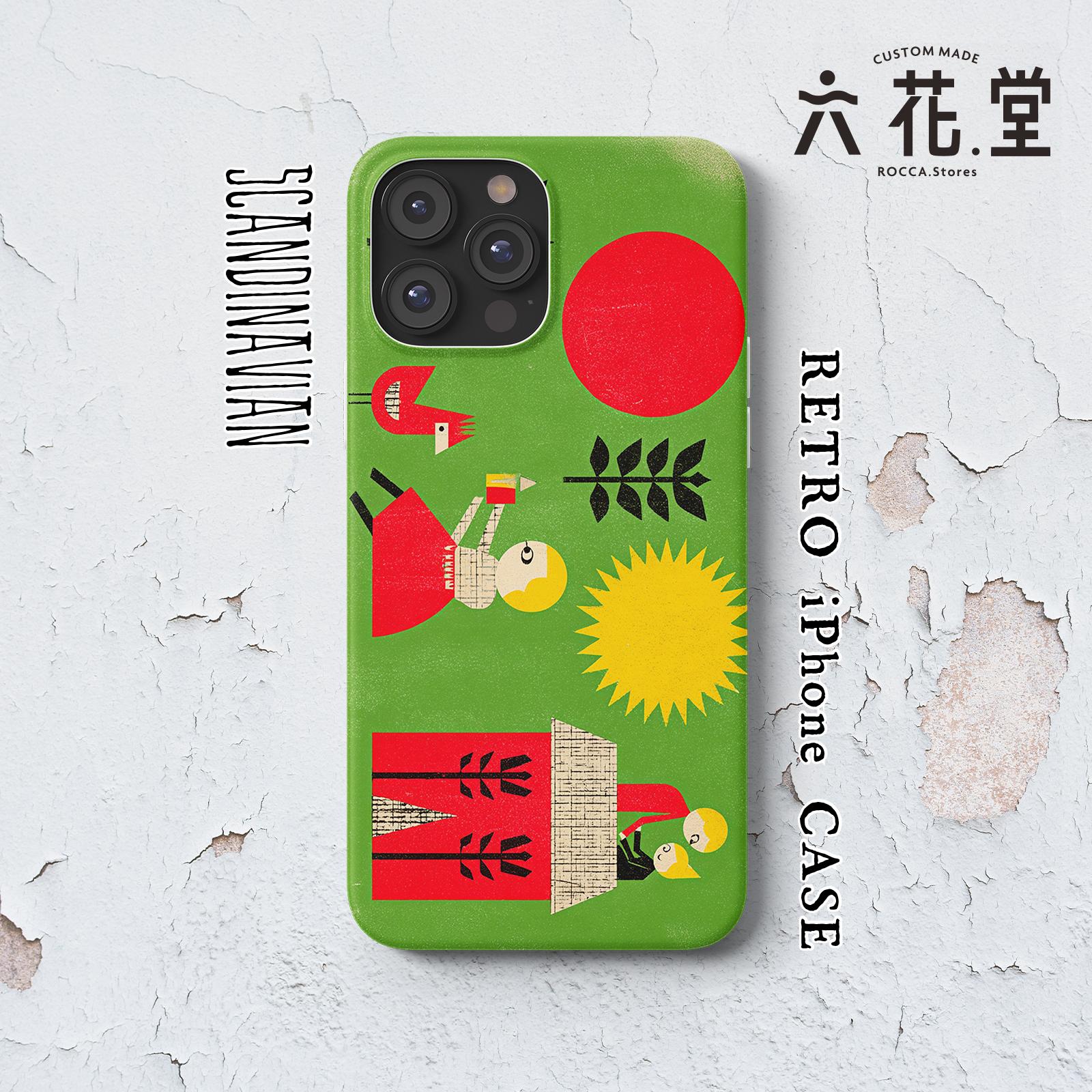 057-iPhone全シリーズ対応☆【 北欧×チェコ×レトロ マッチラベル / マッチ箱】名入れ可能オリジナルケース♪1枚目の画像