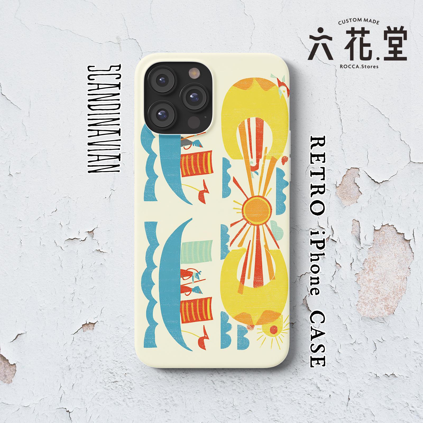 055-iPhone全シリーズ対応☆【 北欧×チェコ×レトロ マッチラベル / マッチ箱】名入れ可能オリジナルケース♪1枚目の画像