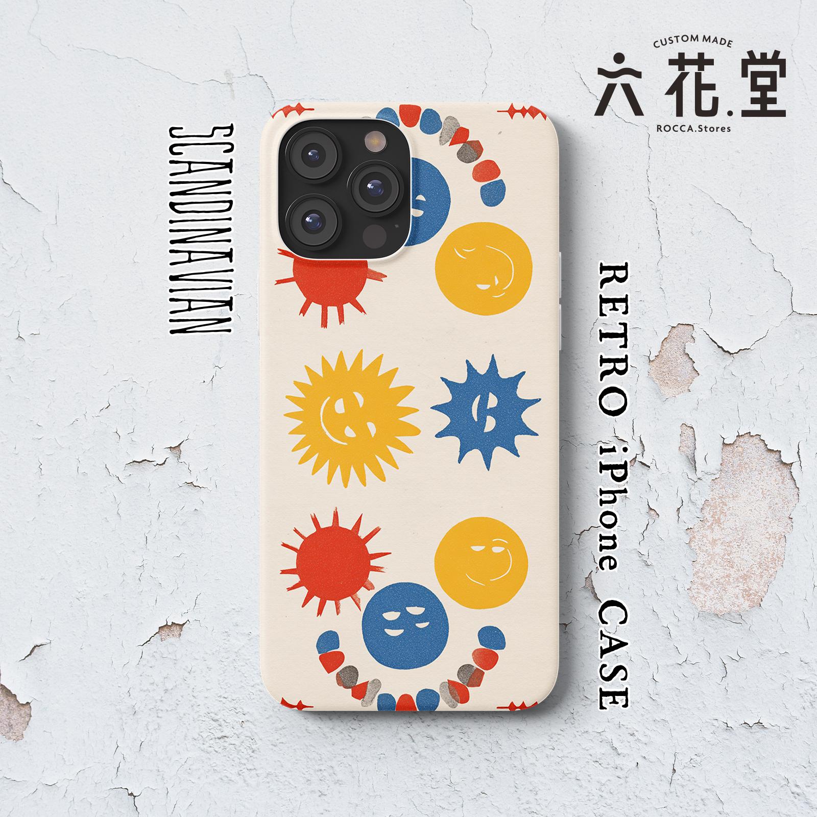 054-iPhone全シリーズ対応☆【 北欧×チェコ×レトロ マッチラベル / マッチ箱】名入れ可能オリジナルケース♪1枚目の画像